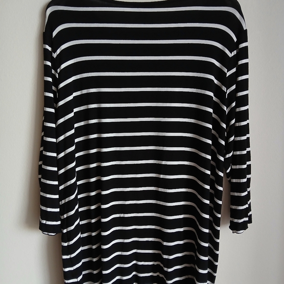 Vince Camuto Women’s Stripe 3/4 Sleeve Sz 1X Top - Picture 12 of 12